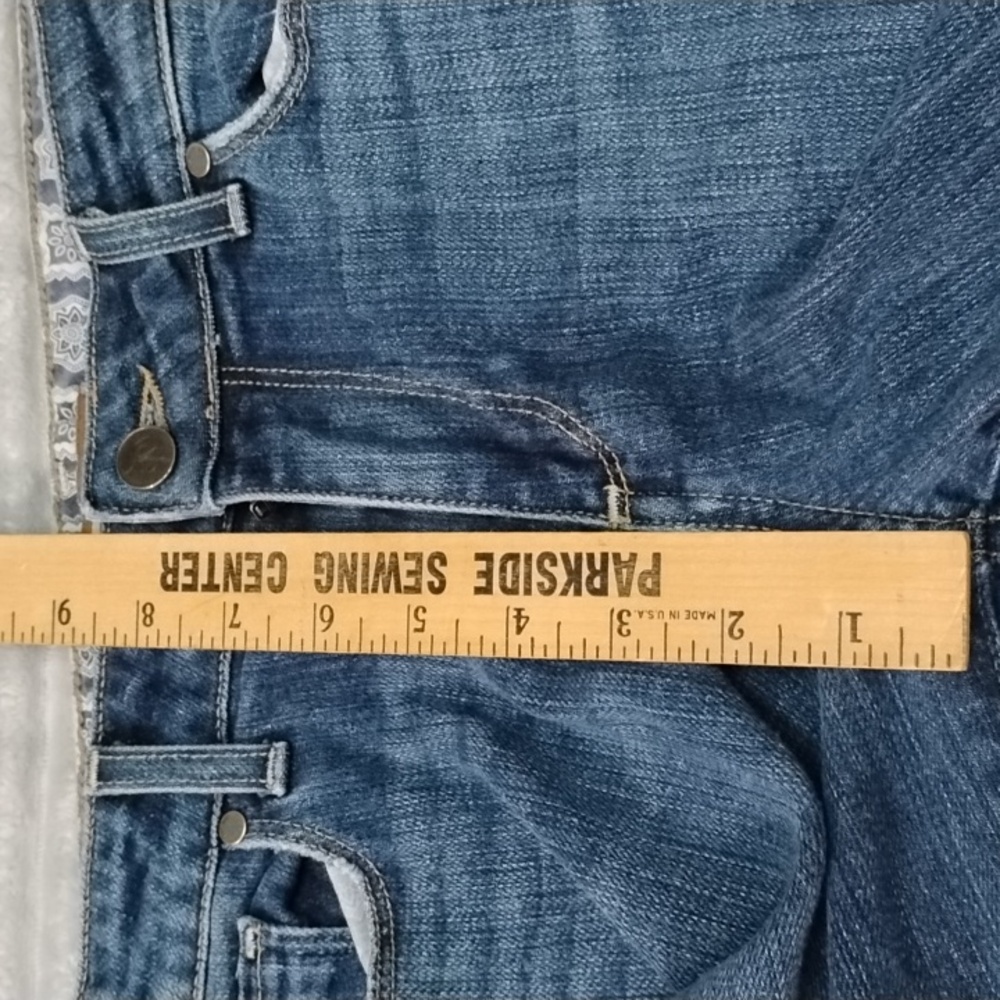 PAIGE Dark Blue Flare Jeans - Picture 9 of 14